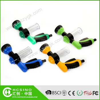 8 Functional High Pressure Car Wash Nozzle Garden Hose Spray 8 Functional High Pressure Car Wash Nozzle Garden Hose Spray With Soap Dispenser