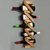 Retro multifunction wooden wine rack