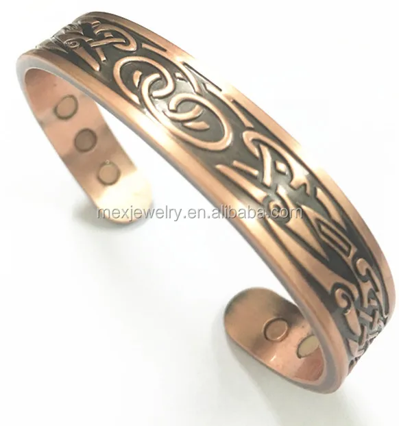 Heavyweight Pure Copper Magnetic Bracelet For Arthritis Mens Heavyweight Pure Copper Magnetic