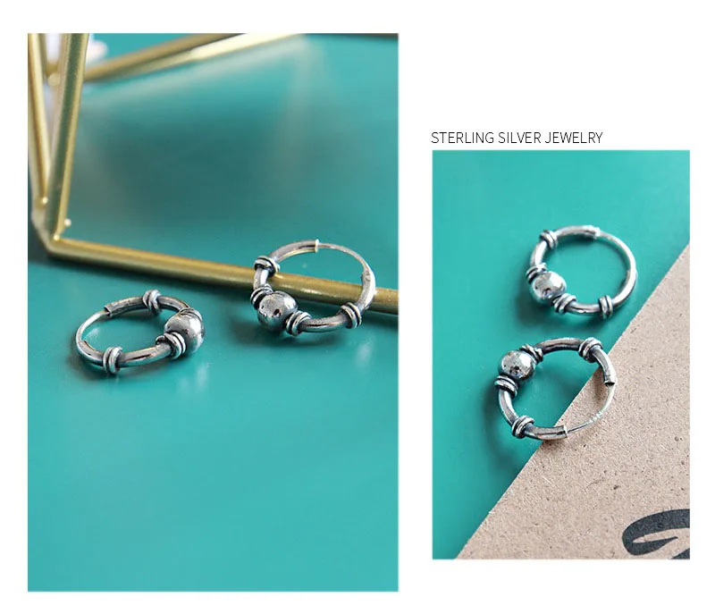 925 sterling silver huggie earrings