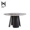 Indoor decoration modern small round kitchen table Stainless Steel dining room tables