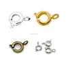 JF0734 Silver/gold/bronze/copper plated spring ring clasps