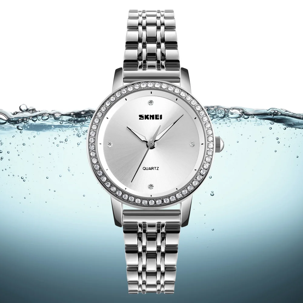 Wholesale Cheap Price Watch SKMEI 1311 Stainless Steel Band Fashion Quartz Ladies Wristwatch