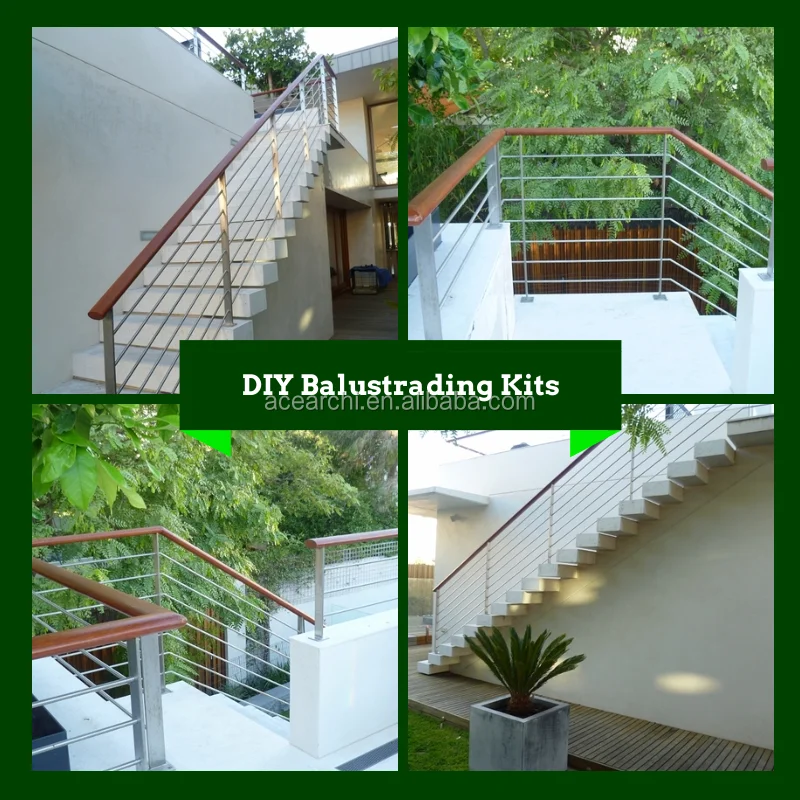 Modern Balcony Stair Railing Designs Steel Flat Bar Stair Handrail
