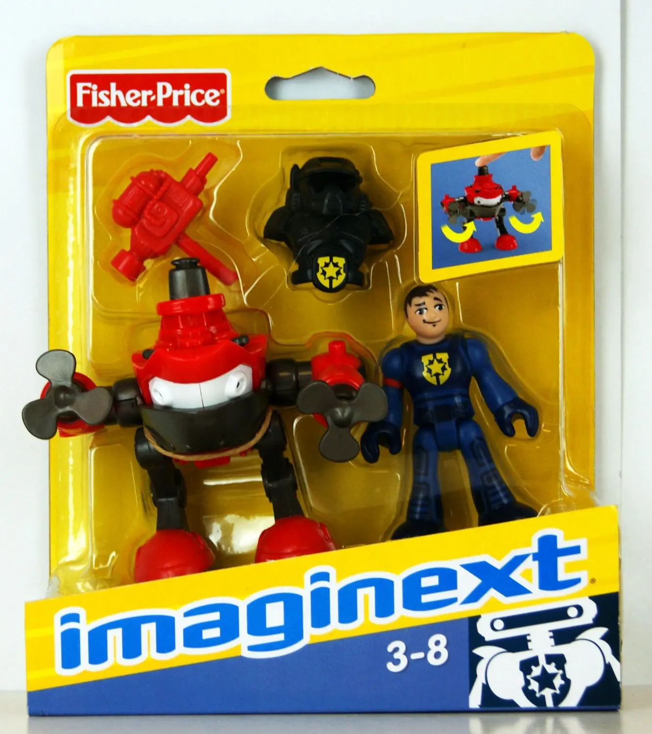 imaginext robot police headquarters