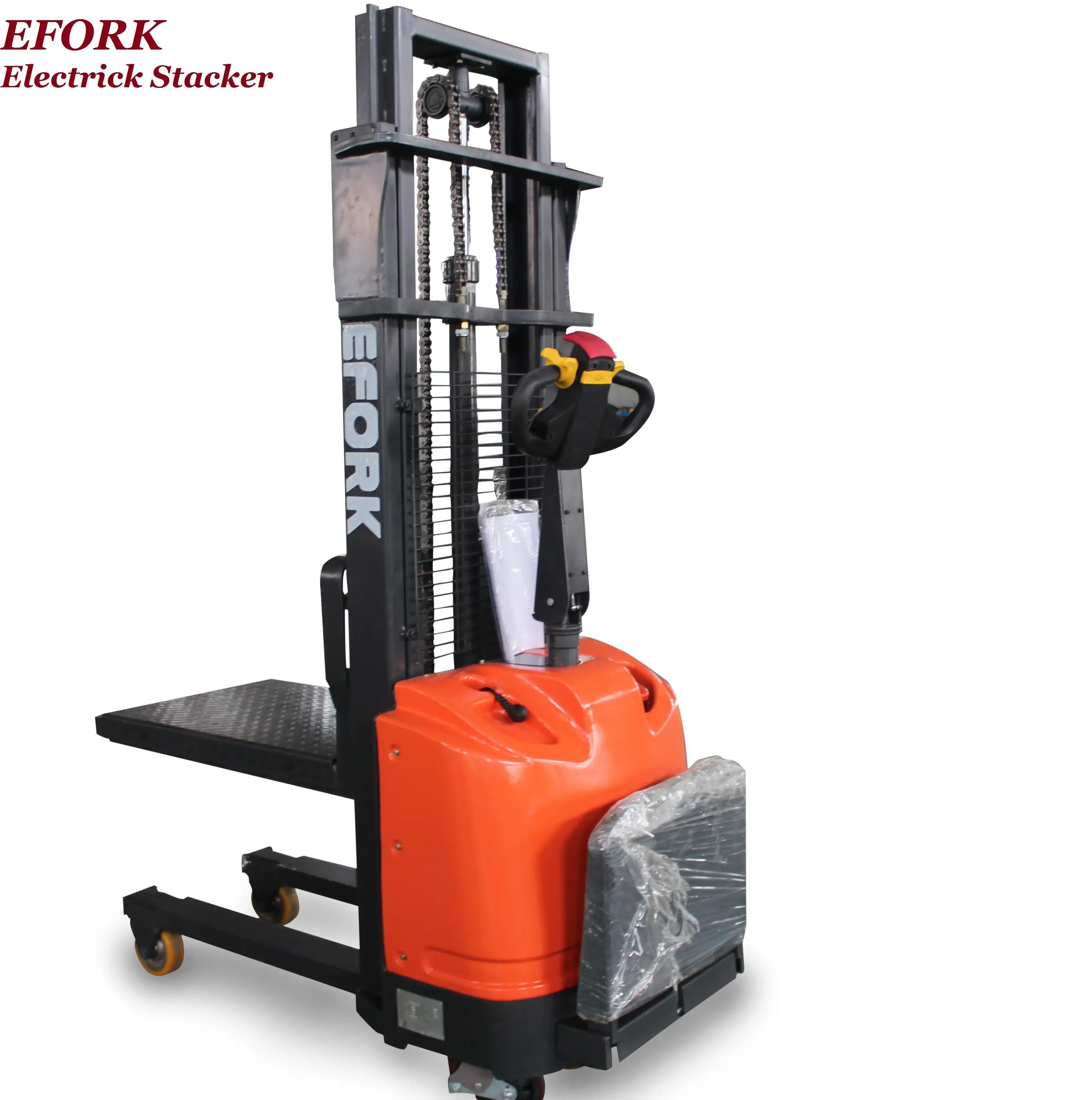 2000 Kg 2 Ton 1000-5000 mm Electric stacker forklift high lifting stacking machine CE