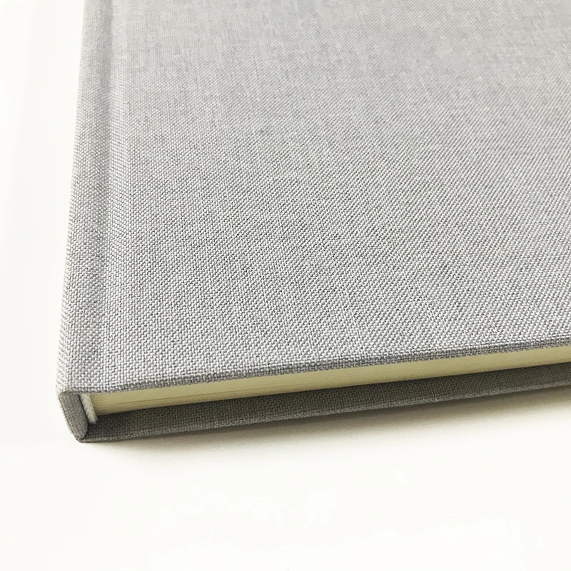 Custom Hardcover Linen Notebook Book Cloth Fabric Diary Linen Hard