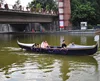 venetian wood rowing boat