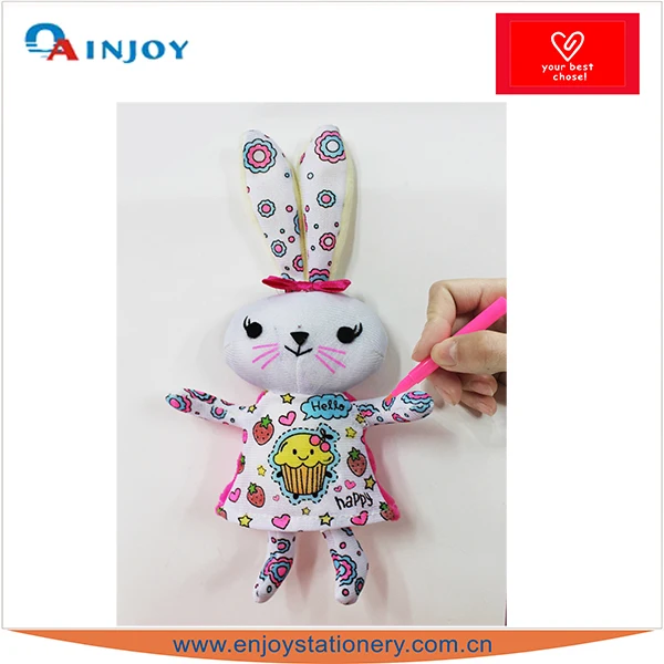 Lucu Diy Mewarnai Kelinci Mainan Hewan Buy Diy Mewarnai Kelinci