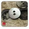 2 holes black raw mother of pearl shell button, shiny buttons for dresses