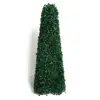 Custmoizable UV Protect Artificial Topiary Tower Tree with Outside Wooden Basin Artificial Tree Plants
