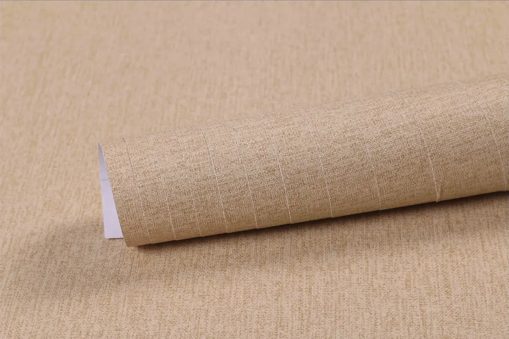 酒店房间的纯色织物粘合壁纸