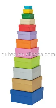 Gift Box Set,12 Assorted Sizes Aquare Col.square Nested 