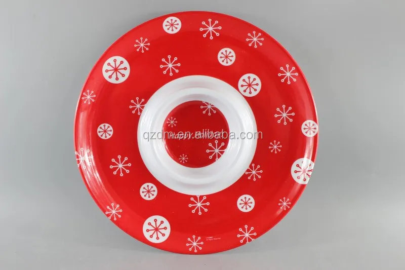 12" Melamine Snacks dinner plate ,Chips plate
