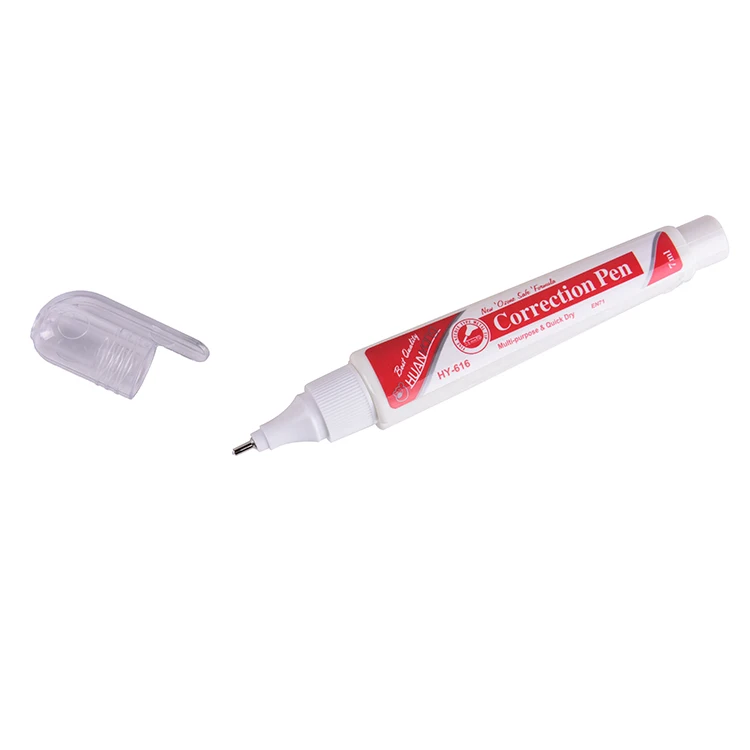 white fluid pen