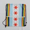 Wholesale free sample customized logo polyester drawstring bag
