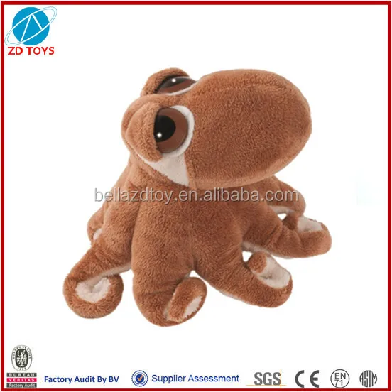 brown octopus plush