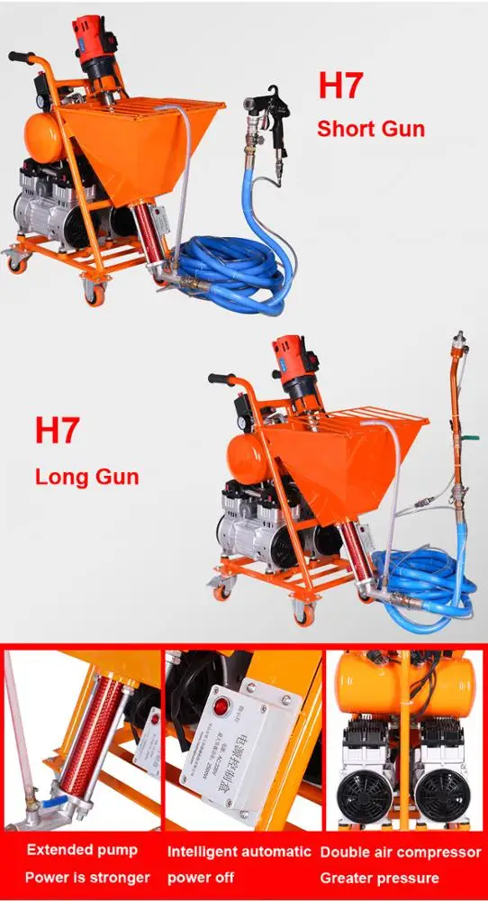 Professional Cement Mortar Sprayer / Concrete Shotcrete Spraying / Putty Spraying Machine