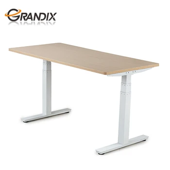 Electric Height Adjustable Automatic Standing Desk Metal Frame