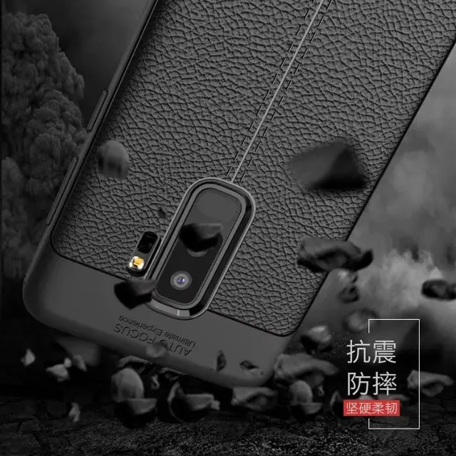 New Design Carbon Fiber Lichee Pattern For Samsung Galaxy S9 S9 Plus Soft TPU Case For Samsung Galaxy S9 S9 Plus