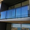 Aluminium railing Glass balustrade, composite decking,Surrey Case Study Balcony system