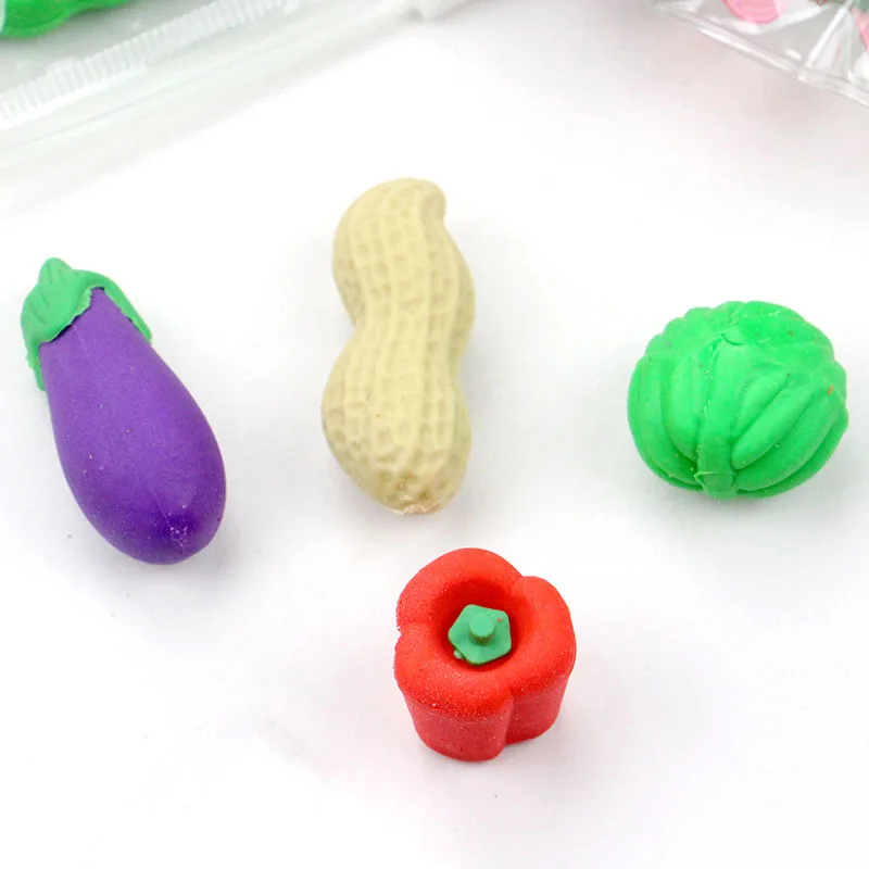Cheap 3d Eraser All Kinds Of Fruit And Vegetable Food/ 1 Piece Price