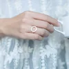 925 Sterling Silver Metal Dainty O Round Circle Open Rings For Women
