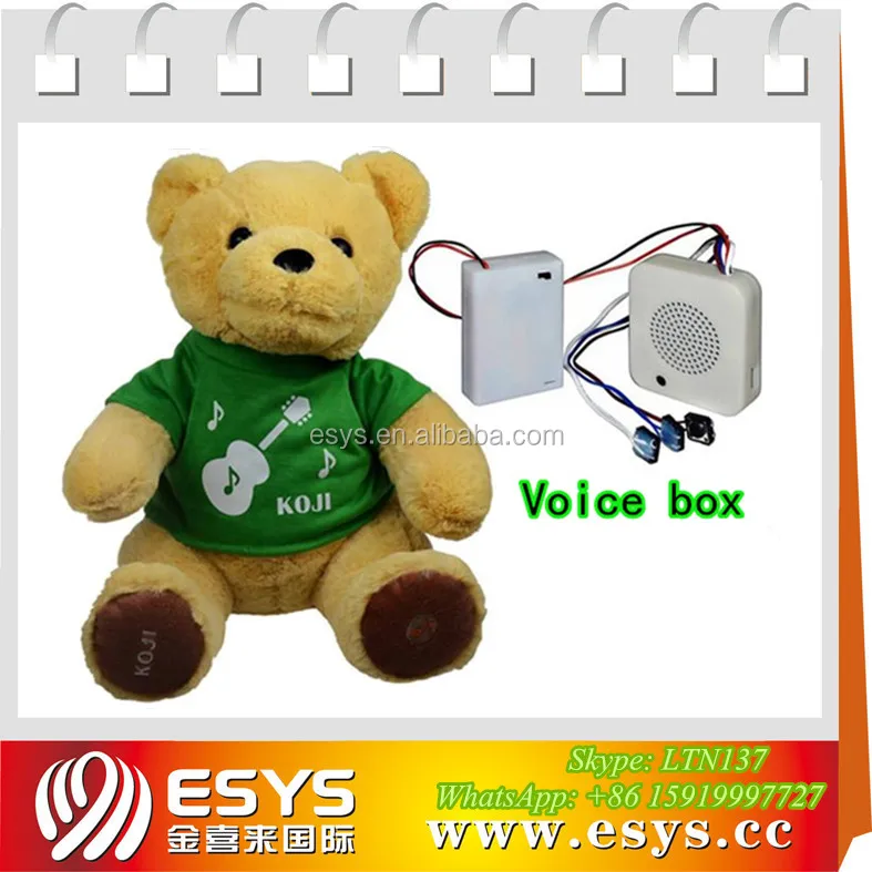 teddy bear with voice box