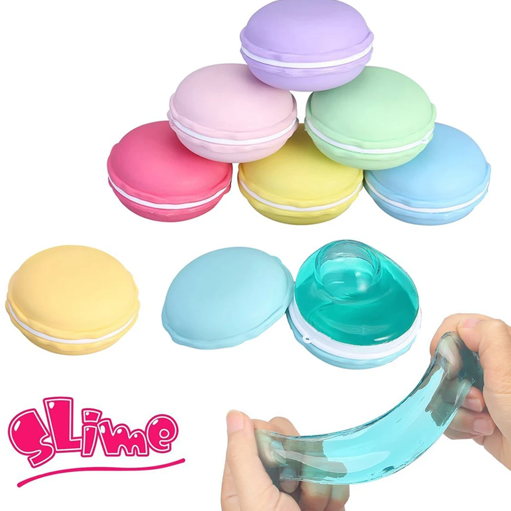 Macaron Kit Putty Toy Jelly Toy Crystal Mud Clay Soft Squeeze Squishy