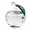 Handmade craft clear apple crystal decoration pieces for christmas gifts and decoration gifts wedding souvenir guests