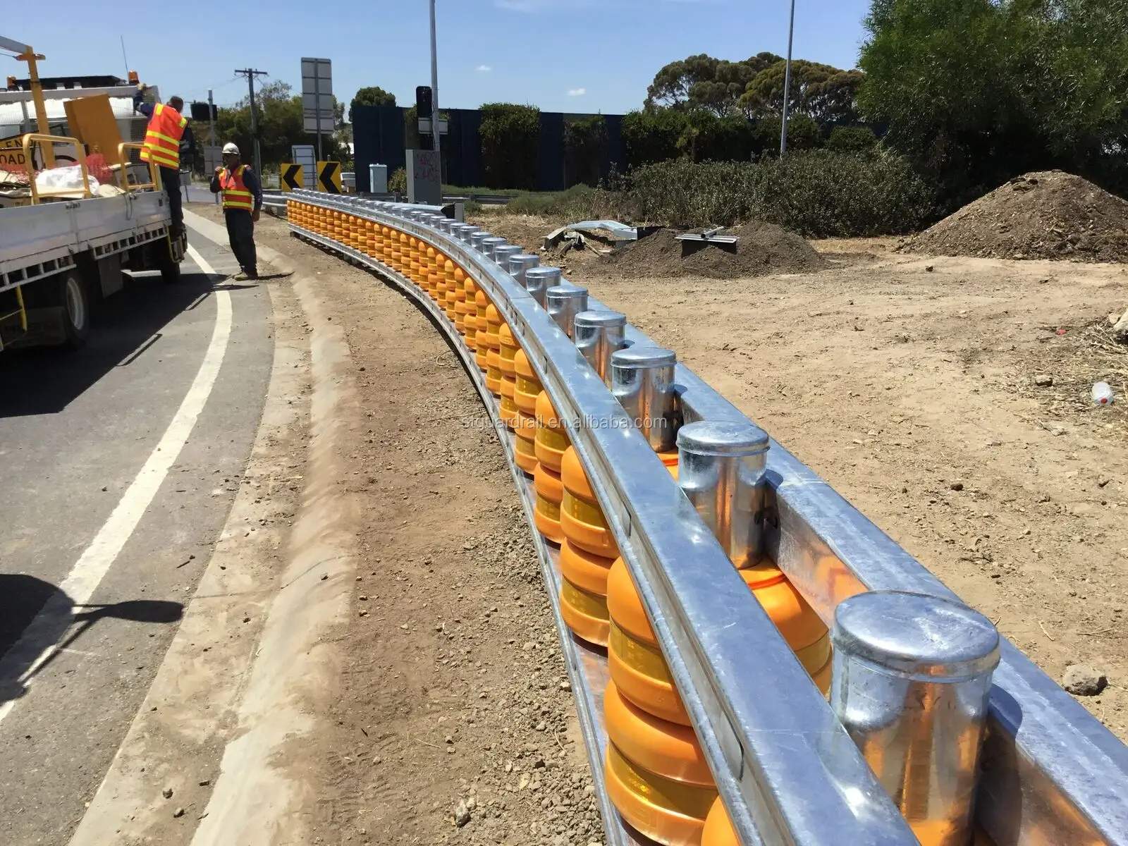 Road Traffic Safe Eva Barrels Rolling Crash Barrier - Buy Road Traffic 