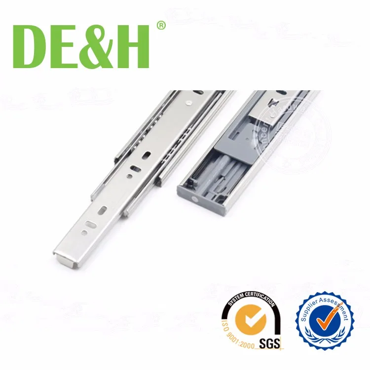 45mm Stainless Steel 304 Teflon Drawer Slides With Damping