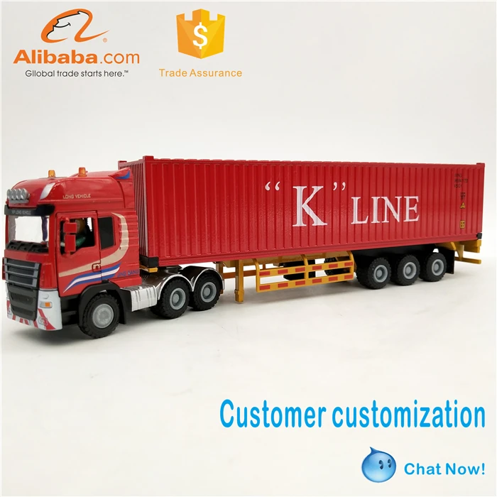 1 50 diecast container truck model K-LINE container truck model model container truck with scale