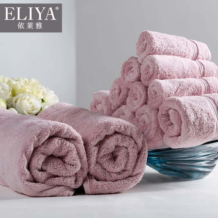 Hotel luxury hand towel 100 combed cotton 16s with embroidery logo,hotel quality grade bath belour towels online