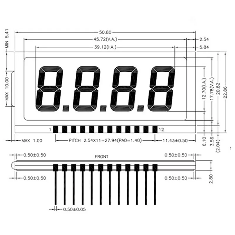 4 digit lcd display factory