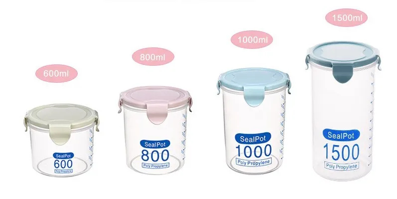 Freshness Preservation Seal Pot Various Size Food Storage Container Custom