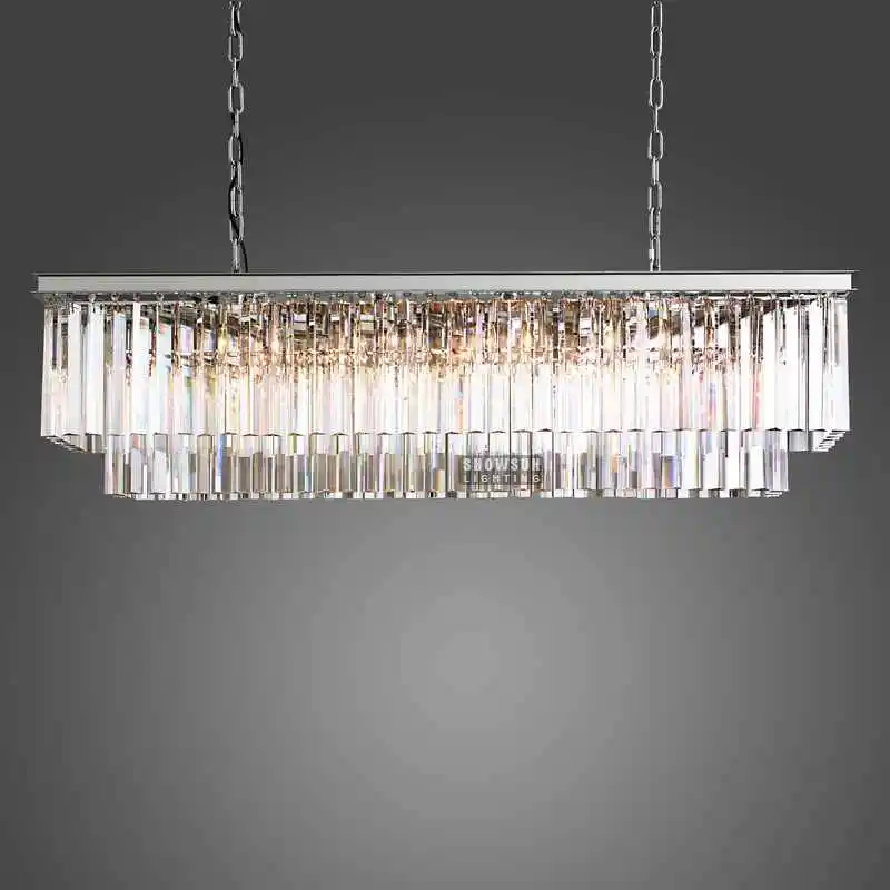 luxury ceiling square led pendant light gold crystal chandeliers