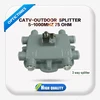 Professional supplier CATV-OUTDOOR fiber optic 3 way cable tv splitter and tap