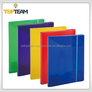 Topteam Filing Box File Polypropylene Translucent Handmade File