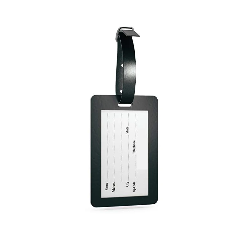 Personalised soft pvc luggage tag with embossed logo