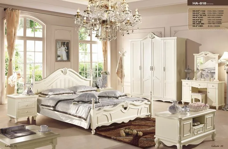 Jhy818 antique français tête de lit en cuir lit / style coréen ... Chambre a coucher moderne italienne