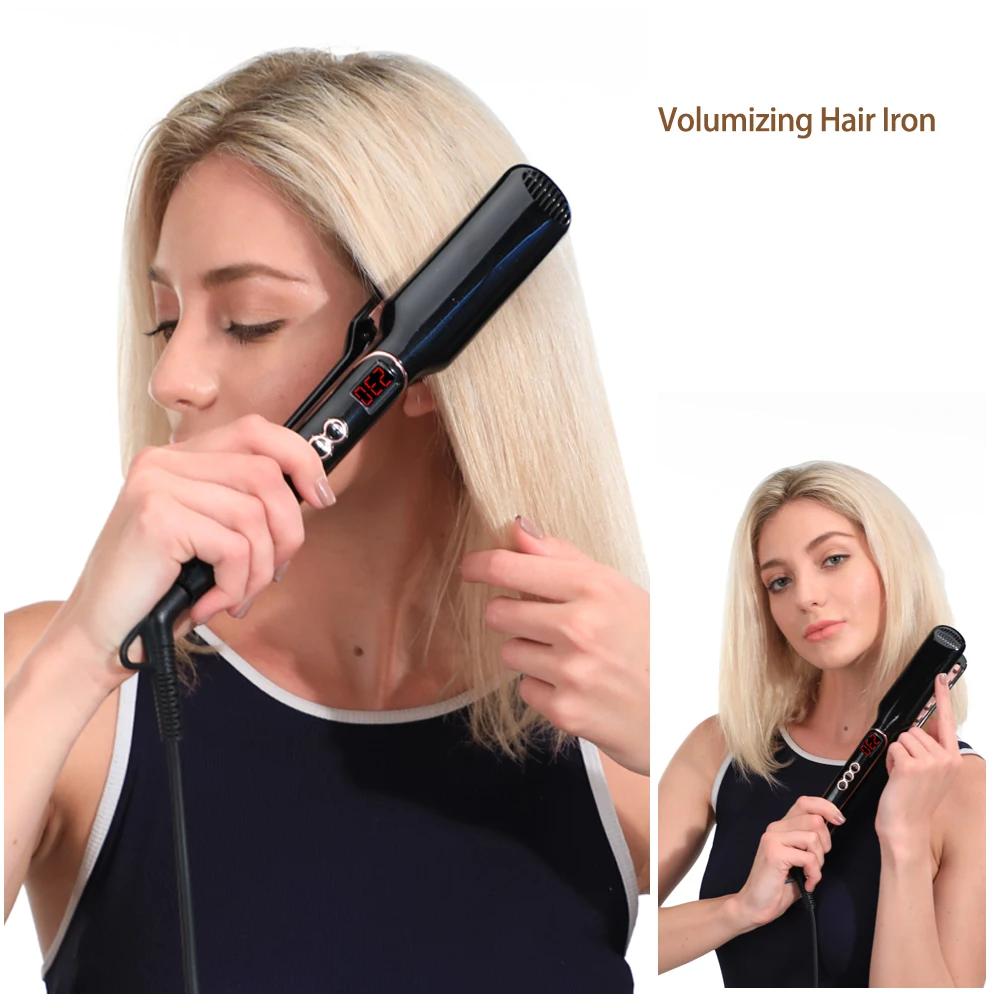Wholesale Manufacturer Antiscald Hair Crimper Irons Fluffy Wave Iron