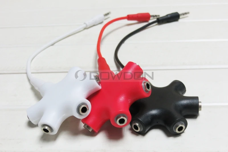3.5mm Dual Double Jack Splitter Audio Share Music Cable Adapter For