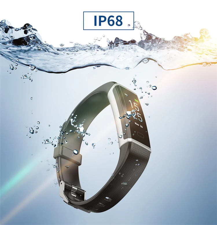 High quality waterproof IP68 fitness tracker top smart watch bracelet band