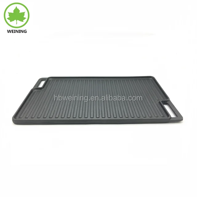 Large Nonstick Preseasoned Cast Iron Double Sided Grill And Griddle For Outdoor Camping And Kitchen Stove Top Buy Double Sided Grill And Griddle Table Top Griddle Gas Stoves With Griddle Product On Alibaba Com