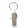 Custom Multifunctional Strong Nickel Flat Metal Clothes Hats Towel Belts Gloves Shoes Boot Sock Single Clip Hangers for Clothing