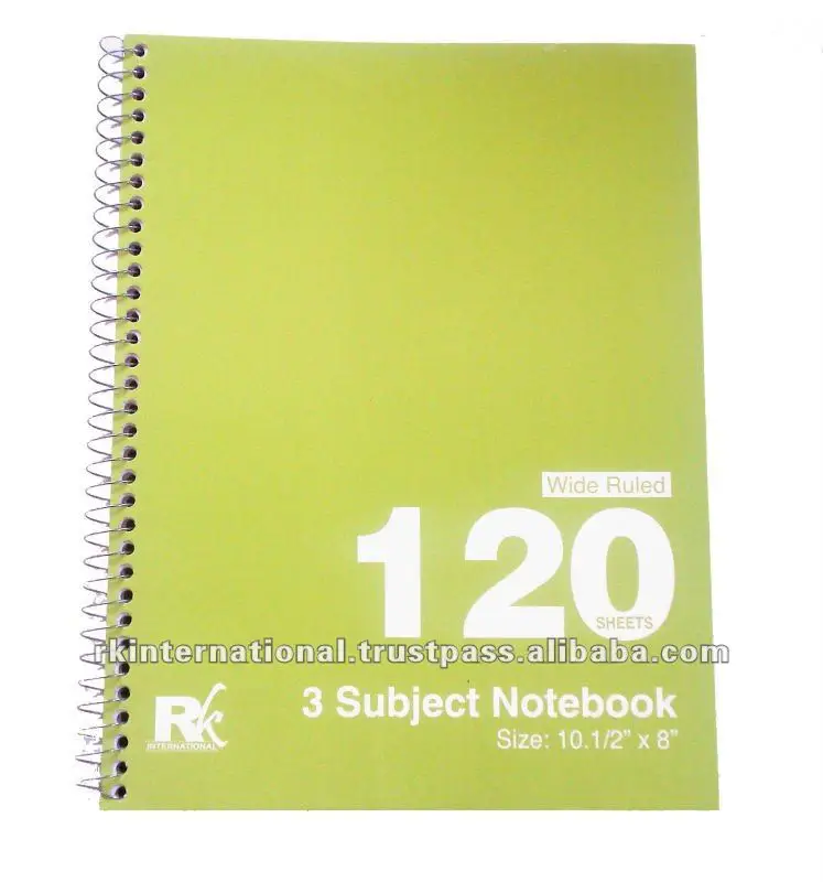 spiral writing notebook subject spiral notebook buy spiral notebook paper size