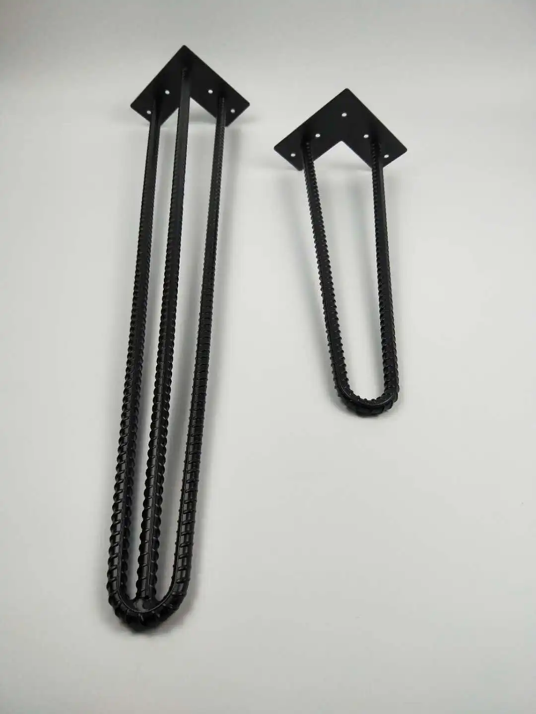 wrought iron hairpin legs