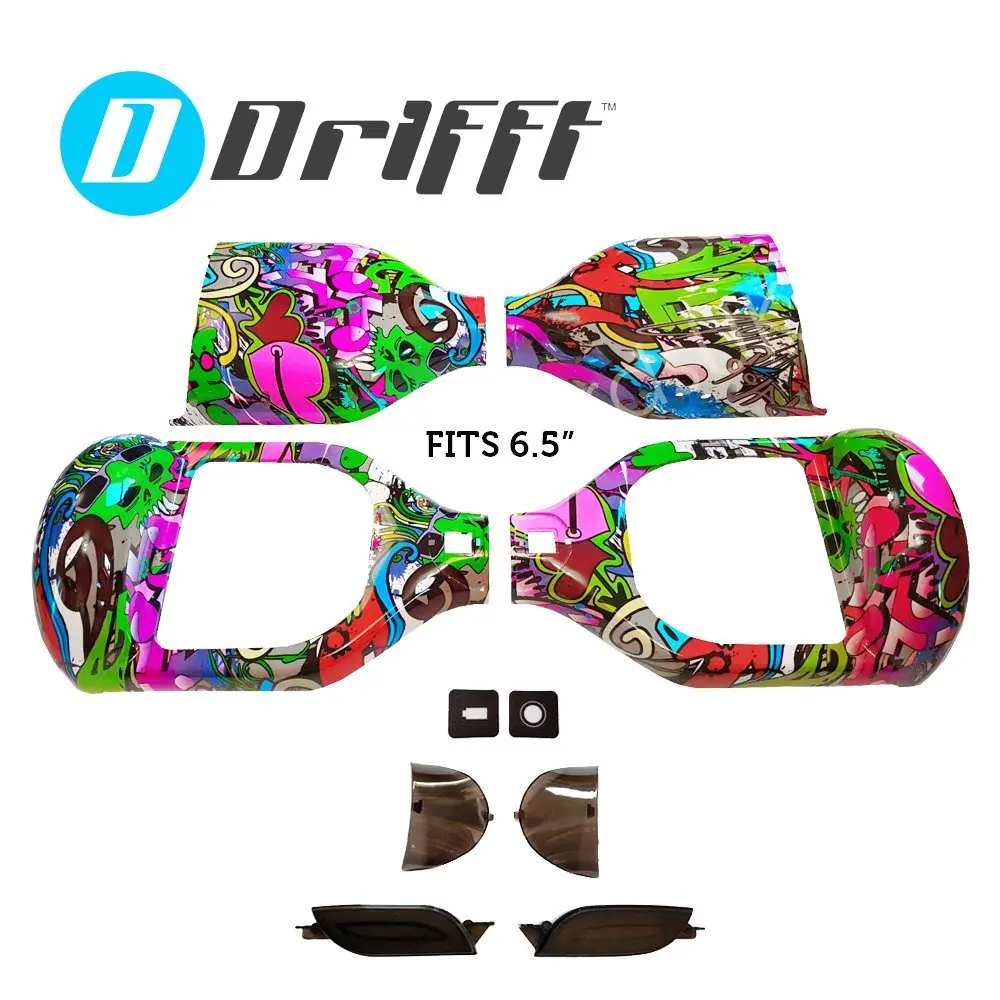 6.5" Hoverboard Shell Replacement in Purple Graffiti for 6.5 inch Smart Self Balance Scooter