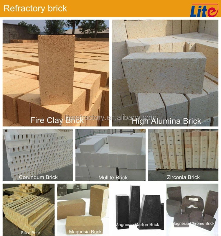 33% 38% High Alumina Clay Refractory Fire Brick for Wood Burning Stove / Fire Pizza Oven